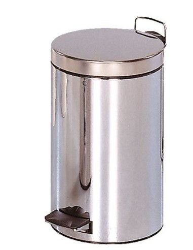 CUBO A PEDAL INOX. 12 LITROS H-52