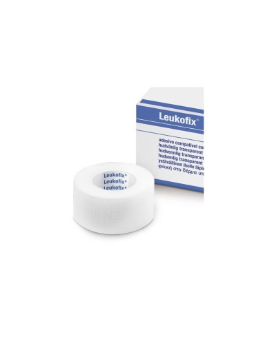 ESPARADRAPO DE PLASTICO LEUKOFIX 2.5 CM. X 9,2 M.