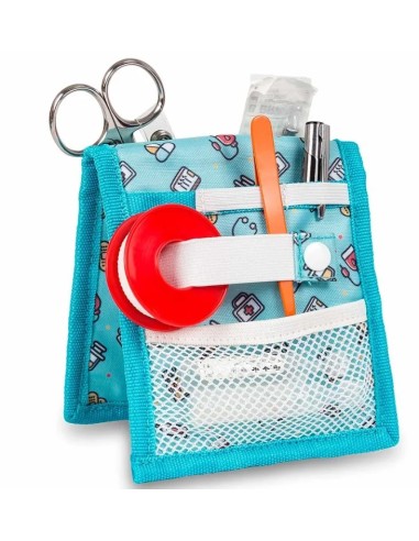 ESTUCHE ORGANIZADOR ENFERMERIA DIBUJOS EN AZUL MOD.KEEN.S