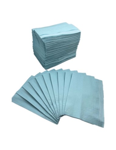 SERVILHETE PLASTICIZADA 33x45 AZUL CLARO (caixa 500 unidades)