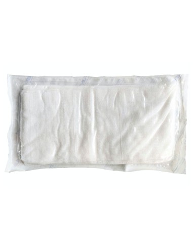 GAZE ESTERILIZADA 17 FIOS 45X45, P/12 X 25 CM, 4 TECIDOS COSIDOS EM UNIDADE