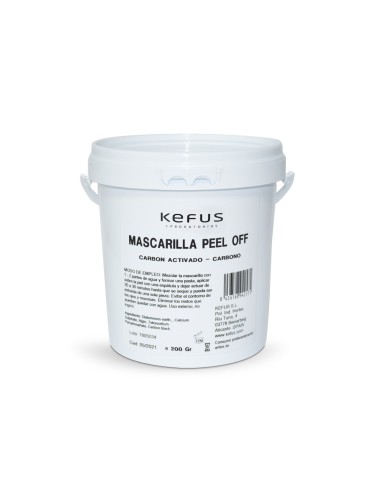 MÁSCARA PEEL OFF DE CARVÃO ACTIVADO, KEFUS, 200 G.