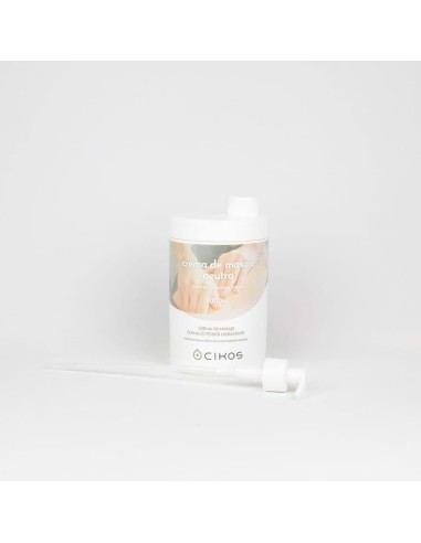 CREMA DE MASAJE BASICA CIKOS 1000 ml, CON DISPENSADOR