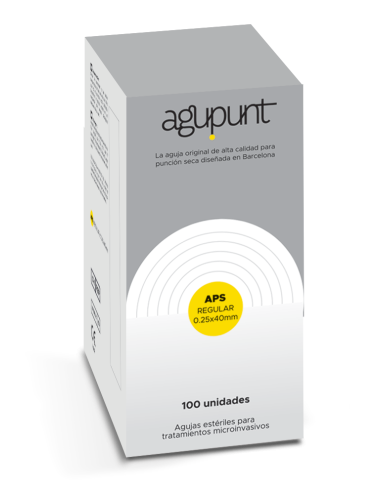 AGULHA PARA PONTUAÇÃO A SECO (APS) REGULAR 0,25 mm x 40 mm COM GUIA (AMARELA) CAIXA 100 unid