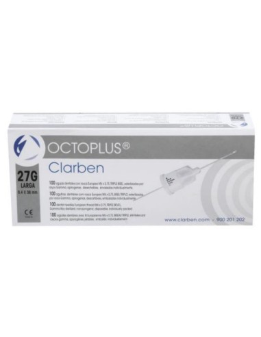 AGULHA DENTÁRIA 27G LONGA 0,4 X 38MM (100 PCS.)