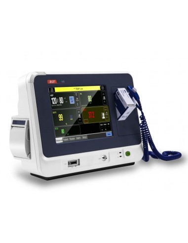 MONITOR DE SINAIS VITAIS V9 COM TEMPERATURA COVIDIEN E BASE ROLANTE