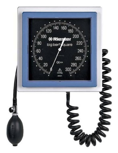MONITOR DE TENSÃO ARTERIAL RIESTER BIG BEN PULSEIRA REDONDA DE VELCRO DE PAREDE PARA ADULTOS