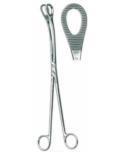 PINÇA UTERINA KELLY 32 CM