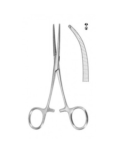 PINZA KOCHER C/D CURVA 14 CM