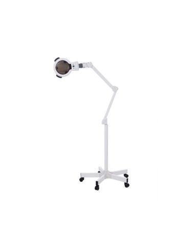 LÂMPADA LED LUZ FRIA LUPA 5 DIOPTRIAS COM BASE ROLANTE E REGULADOR DE INTENSIDADE LUMINOSA