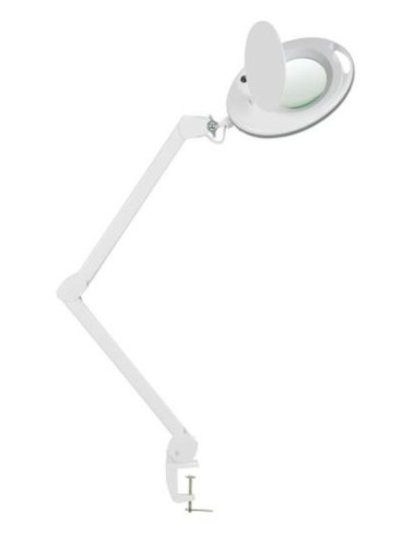 LÂMPADA DE AUMENTO DE 5 DIOPTRIAS COM LUZ LED PARA MONTAGEM EM MESA