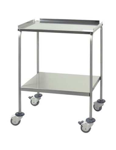 MESA DE AÇO INOXIDÁVEL H25. 60x40x80 cm