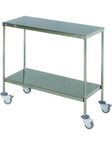 MESA DE INSTRUMENTOS PARA INOX LISO E LISO H-22 (900x400x830 mm)