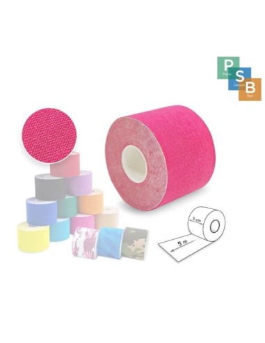 FITA ADESIVA NEUROMUSCULAR 5 CM X 5 M COR-DE-ROSA
