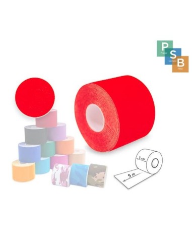 VENDA TAPE NEUROMUSCULAR 5 CM X 5 M ROJO