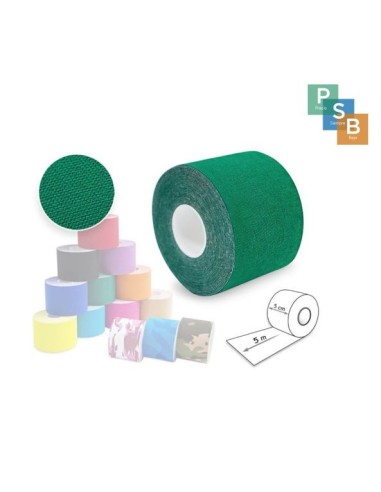 FITA ADESIVA NEUROMUSCULAR 5 CM X 5 M VERDE