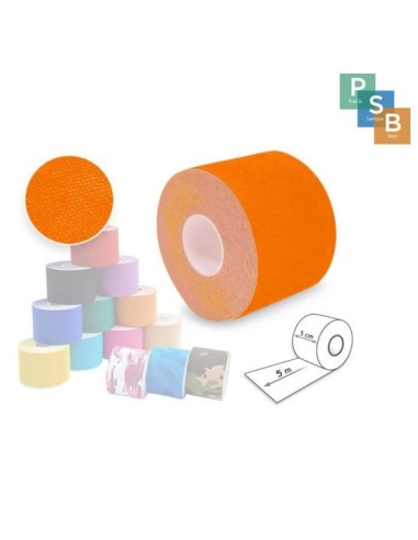 FITA ADESIVA NEUROMUSCULAR 5 CM X 5 M LARANJA