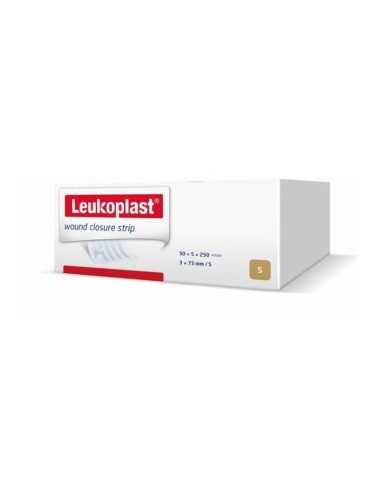FAIXAS DE APROXIMAÇÃO DE LEUCOPLASTO 3X75 mm SACHET DE 5 FAIXAS (50 SACHETS)