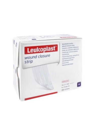 FAIXAS DE APROXIMAÇÃO DE LEUKOPLAST 6x75 mm SACHET DE 3 FAIXAS (50 SACHETS)