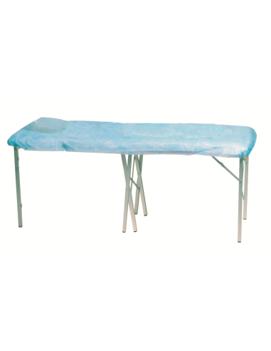 LENÇOL DE TECIDO 80 X 210 AZUL CLARO GR 30 PACOTES DE 5