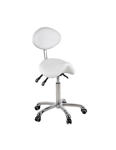 BANCO ERGONÓMICO COM ENCOSTO 1025 ECOLINE COR BRANCA