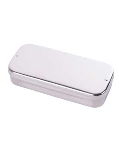 CAJA INSTRUMENTAL ACERO INOX. 18 X 8 X 4 CM