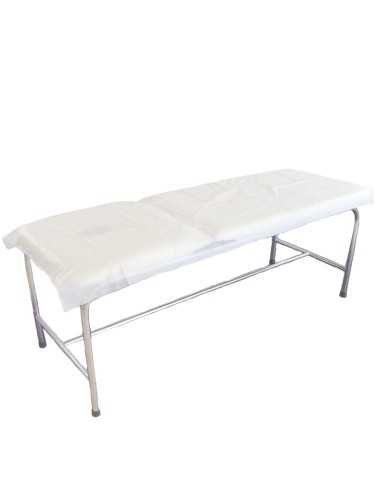 LENÇOL BRANCO NÃO AJUSTÁVEL PARA MACA SMS 80X200 CM 5 PCS