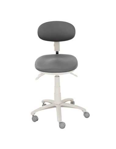 TABURETE CON RESPALDO ENVOLVENTE SWAY NEGRO
