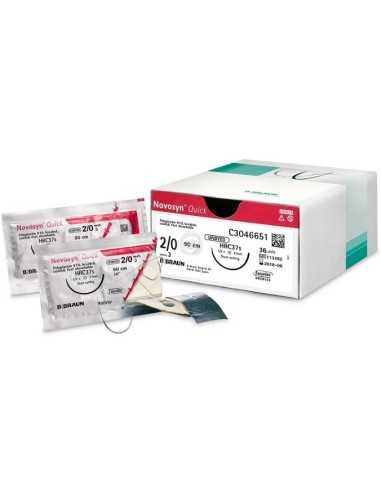 NOVOSYN QUICK (SAFIL QUICK) INCOLORO 4/0 DS-19, LONG HILO 70 CM, UD