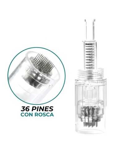 PONTAS DE AÇO DERMAPEN 36 PINOS (20 UNIDADES) COM FIO