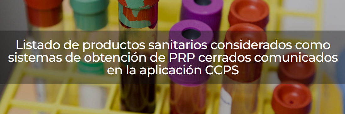 KIT PRP HD y KIT PRP CUREVITAL incluidos en el listado de la AEMPS