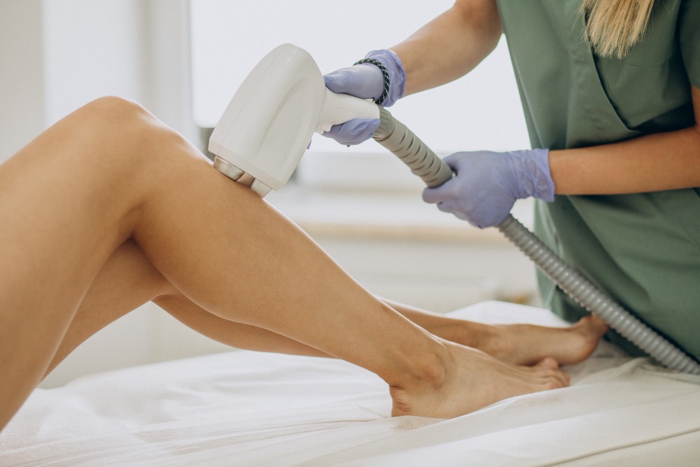 Utilização de materiais descartáveis em centros de depilação estética.